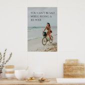 Radmotivation - Beach Bike Ride, individuell einst Poster (Küche)