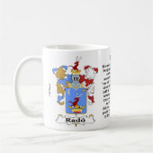 Rado Familien-ungarisches Wappen Tasse (Links)