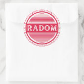 Radom City Pride Emblem – Polish Identity Runder Aufkleber (Tasche)