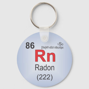 Radon-einzelnes Element des Periodensystems Schlüsselanhänger