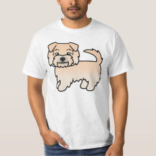 Radon Norfolk Terrier Cartoon Hunde Karikatur Kuns T-Shirt