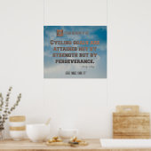 Radposter mit blauem Himmel und Zitat 2007 Poster (Küche)