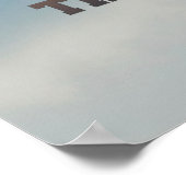 Radposter mit blauem Himmel und Zitat 2010 Poster (Ecke)