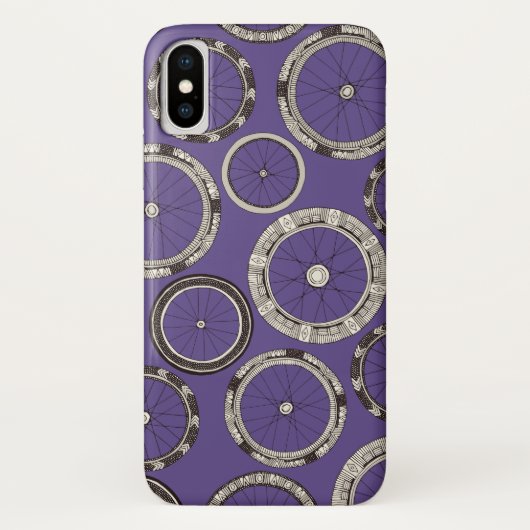 Radrad Violett Case-Mate iPhone Hülle (Rückseite)