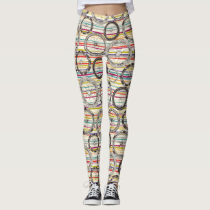 Radreifen Streifen Leggings