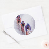 Radrennbahn Fahrrad-Rad-Rad Runder Aufkleber (Umschlag)