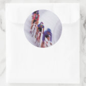 Radrennbahn Fahrrad-Rad-Rad Runder Aufkleber (Tasche)