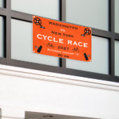 Radrennen Banner (Äußeres Gebäude)