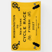 Radrennen Finish Banner (Vertikal)