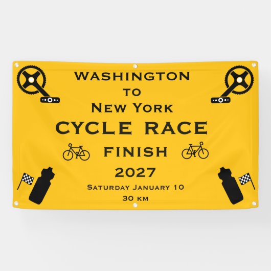 Radrennen Finish Banner (Horizontal)