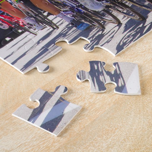 Radrennen in einem Puzzle der Welttournee (Seite)