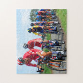 Radrennen in Tour de France Jigsaw Puzzle (Vertikal)