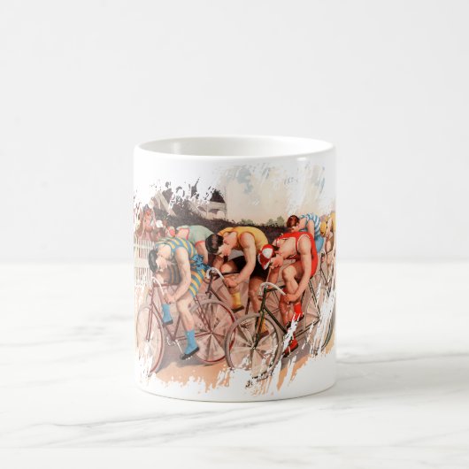 Radrennen Kaffeetasse (Mittel)