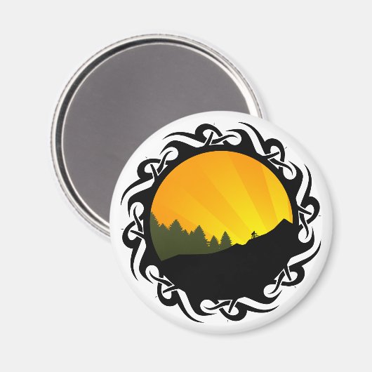 Radrennen Magnet (Vorderseite/Rückseite)