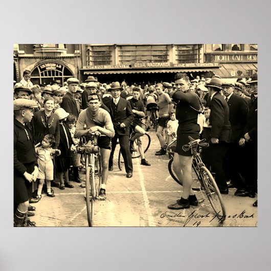 Radrennen Paris Roubaix 1900 Farbredux Poster (Vorne)