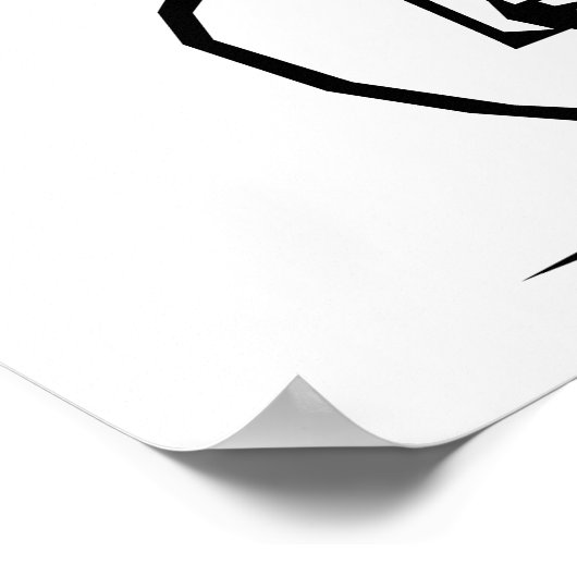 Radrennen Poster (Ecke)