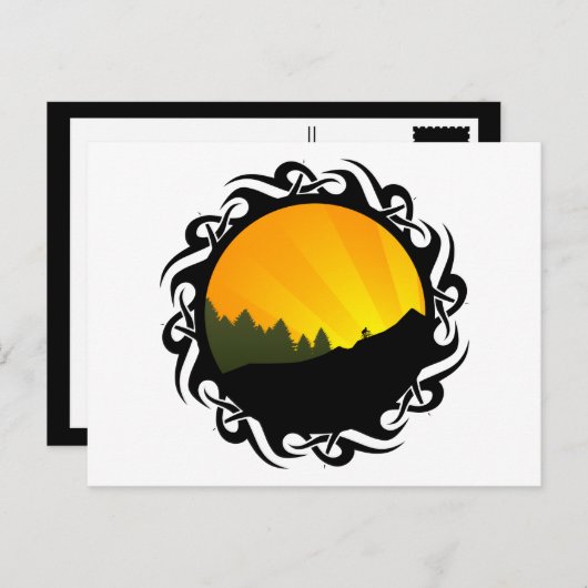 Radrennen Postkarte (Vorne/Hinten)