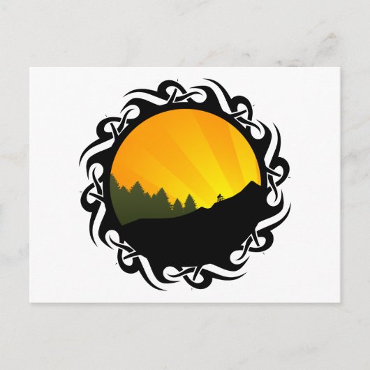 Radrennen Postkarte (Vorderseite)