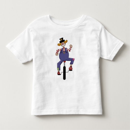 Radrennen Zirkus Clown Kleinkind T-shirt (Vorderseite)