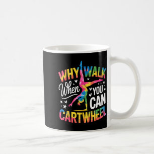 Radschlag Turnerin Mädchen Tie Dye Turnerin Purzel Kaffeetasse
