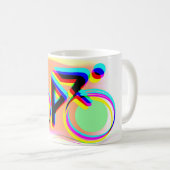 Radsport Fahrrad Biker Tasse (VorderseiteRechts)