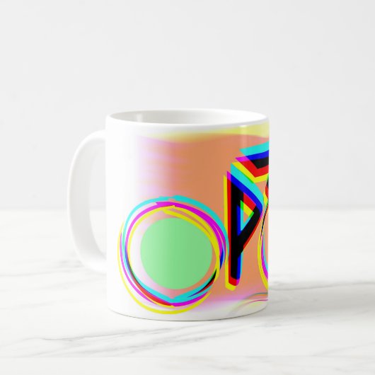 Radsport Fahrrad Biker Tasse (Vorderseite Links)