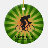 Radsport-Ornament Keramik Ornament (Hinten)