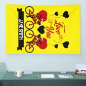 Radsport-Paar romantisches Geschenk Banner (Messe)