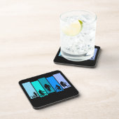 Radsport-Silhouette Getränkeuntersetzer (Rechte Seite)