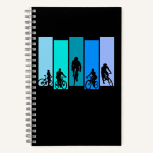 Radsport-Silhouette Sport Notizblock
