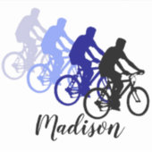 Radsport Sport Individuelle Name Aufkleber (Vorderseite)