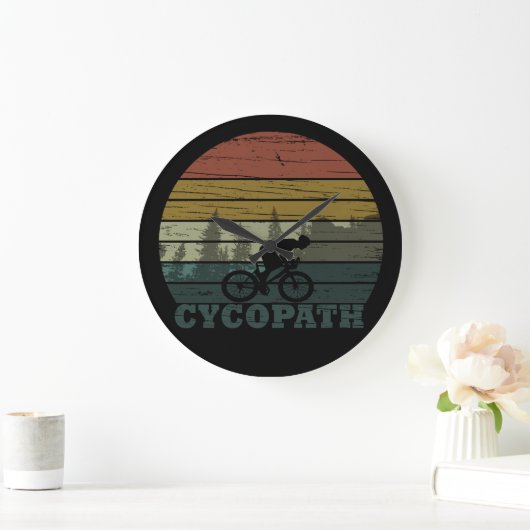 Radsport-Sprichwort Große Wanduhr (Zuhause)