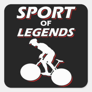 Radsport von Legends Quadratischer Aufkleber