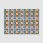 Radsport von Primärfarben gemustert Seidenpapier (Vorderseite)