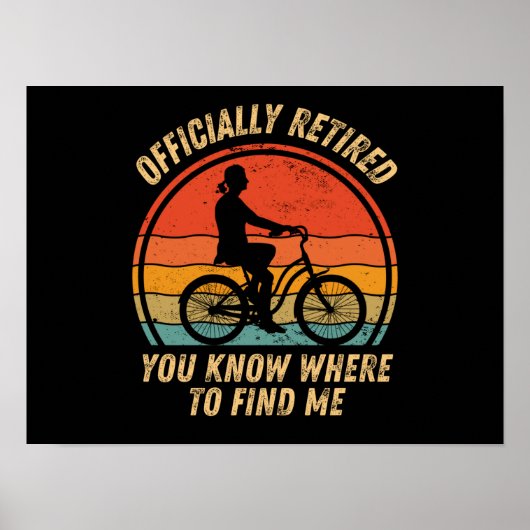Radsportler in Ruhestand Poster (Vorne)