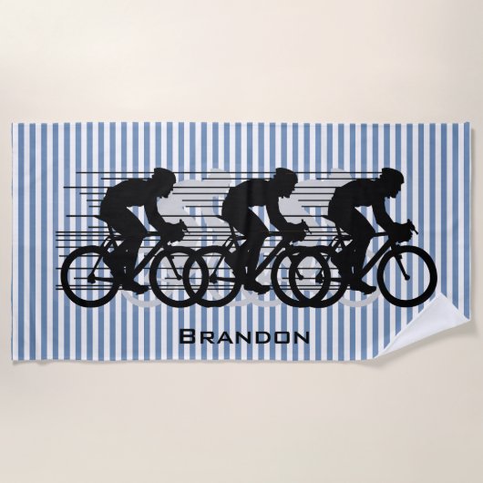 Radstreifen Design Strandtuch (Vorderseite)