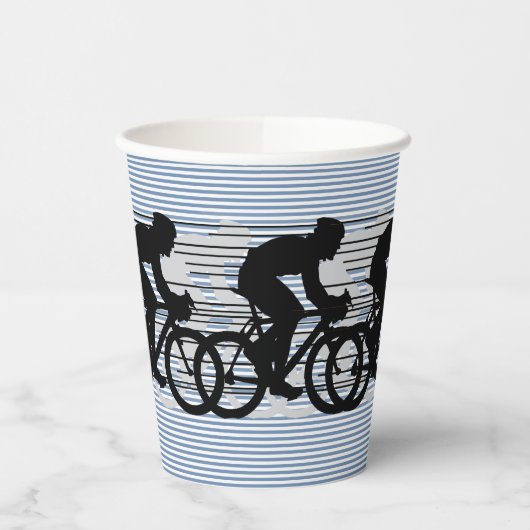 Radstreifen Designpapierbecher Pappbecher (Links)