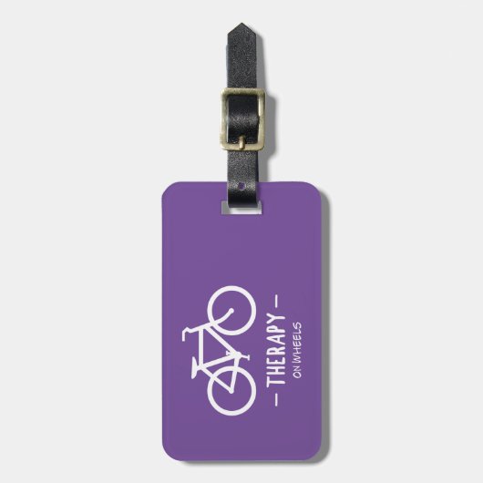 Radtherapie Gepäckanhänger (Vorderseite vertikal)