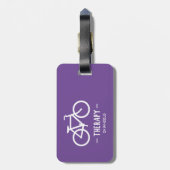 Radtherapie Gepäckanhänger (Rückseite vertikal)