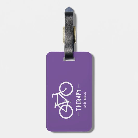 Radtherapie Gepäckanhänger (Rückseite vertikal)