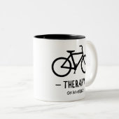 Radtherapie Zweifarbige Tasse (VorderseiteRechts)