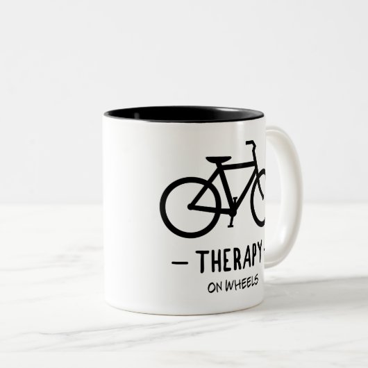 Radtherapie Zweifarbige Tasse (VorderseiteRechts)