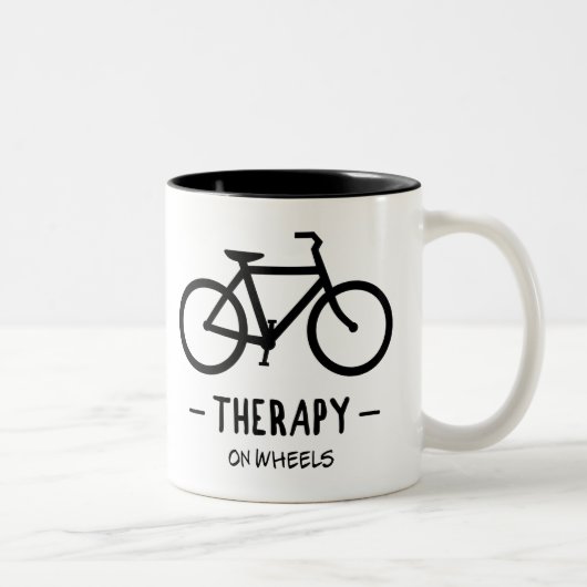 Radtherapie Zweifarbige Tasse (Rechts)