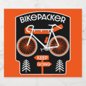 Radtour Schaumweinetikett (Einzelnes Label)