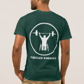 Radtraining - Weißes Logo - Grün - T - Shirt (Rückseite)