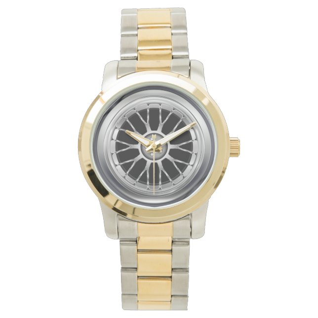 Radüberwachung aus Autoreifen Armbanduhr (Vorderseite)