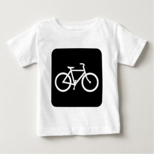 Radverkehrsschild - Schwarz Baby T-shirt