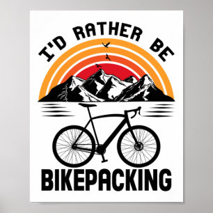 Radverpackung Radfahrer Mountainbiken Fahrrad Radf Poster