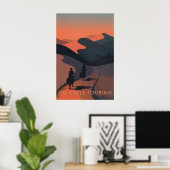 Radwandern Reiseplakat Poster (Heimbüro)