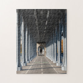 Radweg auf dem Pont Bir-Hakeim - Paris, Frankreich Puzzle